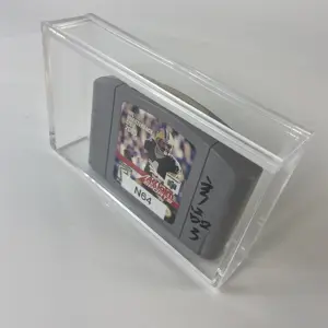 Pabrik Grosir Akrilik Perspex Kotak Display Meja Casing untuk Koleksi DVD VHS TAPE Video Game