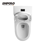 Pour Empolo moderne Sanitrios Siphonic sans monture en céramique salle de bain ensemble 300/400mm WC siège à dégagement souple double chasse une pièce toilette