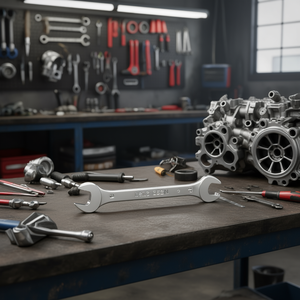 Llave de boca abierta 252 N de 10 mm x 12 mm, herramienta métrica de acero para reparación automotriz - Product Image 3