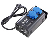 Console d'éclairage de scène 2 canaux numérique Dimmer Pack DMX Controller avec écran LCD