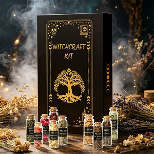 Healing <strong>Witchcraft</strong> <strong>Herbs</strong> in Jars <strong>Herbs</strong> in a Bottle Indoor Home Decor Lucky Wishes Bottle Set Children Souvenir Gifts - Product Image 1