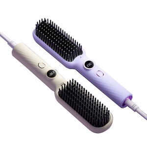 Lisseur de cheveux 2-en-1 à ions négatifs, peigne avec écran LCD, outil de coiffage électrique portable contrôlé par application, pour la maison et l'hôtel - Product Image 3