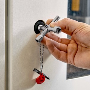 KNIPEX 00 11 03 Llave universal para armarios de control y aparellajes eléctricos para todos los sistemas de bloqueo comunes 76 mm - Product Image 6