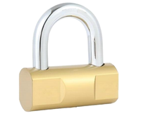 Cadenas en laiton robuste, cadenas de sécurité en laiton massif, double verrouillage
