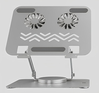 360 graden draaibare groothandel laptop tablet computerstandaard met koelventilator metalen notebook koelventilator voor gaming laptops