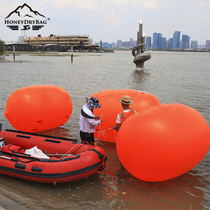 <span class=keywords><strong>Boya</strong></span> de Marcación de Carril de Natación Inflable de PVC con Logotipo Personalizado OEM de Fábrica, Forma de Cilindro, Color Naranja, para Entrenamiento de Carreras en Piscina - Product Image 3