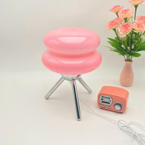 Lampada da Comodino Moderna <span class=keywords><strong>a</strong></span> Forma di Hamburger, Luce Notturna Creativa <span class=keywords><strong>per</strong></span> Camera da Letto e Soggiorno - Product Image 6