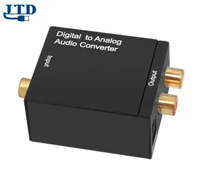 Heißer Verkauf Analog R/L Audio zu Digital zu Analog Audio Konverter Koaxial oder Toslink Digital Audio Signale zu Analog