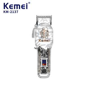 Kemei Km-2137 Transparent Electric <b>Hair</b> <b>Clipper</b> With Lcd Display For Salon Use - Product Image 1