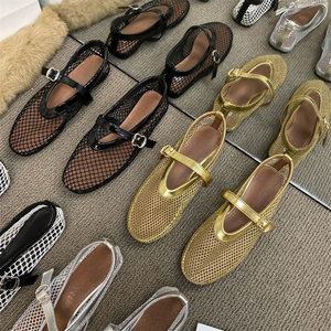 <span class=keywords><strong>Ballerine</strong></span> da <span class=keywords><strong>donna</strong></span> in rete con fibbia, <span class=keywords><strong>scarpe</strong></span> casual da tutti i giorni - Product Image 5