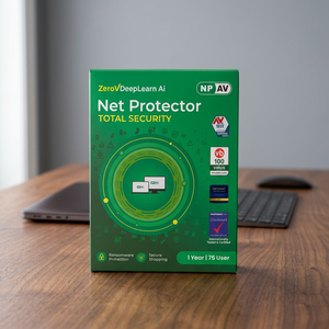 Logiciel antivirus Net Protector Total Security 2026 pour 75 utilisateurs, 1 an, licence entreprise pour une sécurité en ligne avancée et la protection des données - Product Image 1