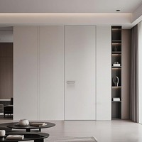 Dévoiler les secrets des portes intérieures invisibles en bois massif avec charnières dissimulées discrètes pour chambre à coucher et foyer