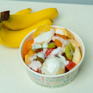 Compostável Saudável Refeição Festa Piquenique Kraft Papel Salada Tigelas com Tampas - Product Image 4