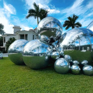 Commercial Decorative PVC <b>Inflatable</b> Ball Handing Mirror Big Shiny Decoration <b>Inflatables</b> Mirrior Ball Mirror Ball Sphere - Product Image 3