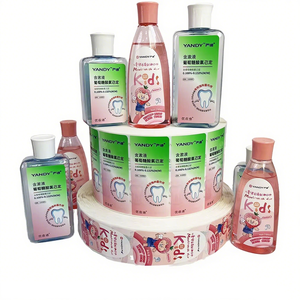 Tùy Chỉnh <span class=keywords><strong>PVC</strong></span> Không Thấm Nước Nhãn Dán Nhãn Cuộn Cá Nhân In Logo Riêng Cho Khuyến Mãi Nước Bằng Chứng Vinyl Dính - Product Image 1