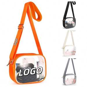 Bolsa de Hombro para Mujer con Logotipo Personalizado al por Mayor, Bolsa de Almacenamiento Impermeable para Viajes al Aire Libre, Bolsa Cruzada Portátil de PVC para la Playa - Product Image 1