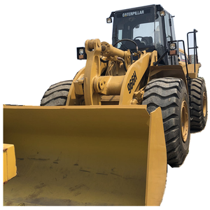 Chargeuse sur pneus Caterpillar 966H d'occasion, grande taille, 4 roues motrices, machine de terrassement, disponible à Shanghai pour l'exportation - Product Image 1