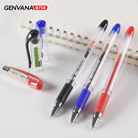 Stylos gel Genvana en gros, pointe ultra-fine, encre liquide gel, séchage rapide, transparents, 0,38 mm, pour le bureau et l'école
