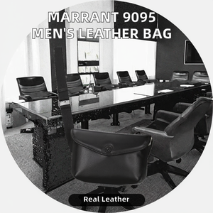 Marrant กระเป๋าสะพายคาดลำตัวหนังแท้สำหรับผู้ชาย, กระเป๋าสะพายข้างหนังแฟชั่นกันน้ำ9095 - Product Image 3