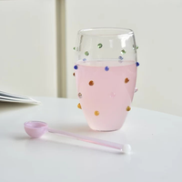 Tasses à eau en verre coloré irrégulier créatif - Vaisselle unique