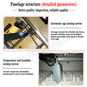 Оптовый полностью автоматический промышленный инкубатор для домашнего хозяйства и фермы для яиц гусей, кур, уток, птиц, 98% выводимости, новый двигатель - Product Image 3