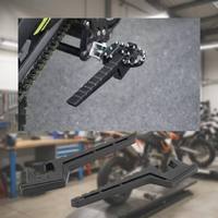 Support d'extension de repose-pieds de moto Zhicheng en aluminium CNC, adaptateur de repositionnement pour moto tout-terrain et Pit Bike