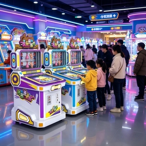 Máquina de Juegos de Monedas para Niños, Máquina de Juegos de Canje de Boletos Happy Lots Arcade, Equipo de Centro de Entretenimiento Infantil para Interiores - Product Image 3