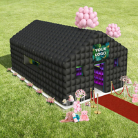 Tente Gonflable Géante Facile à Installer pour Événements Extérieurs, Festivals, Soirées en Boîte de Nuit, avec Éclairage LED