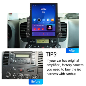 9.7 ''inch Android đài phát thanh tự động cho KIA CARNIVAL VQ 2006 2014 Tesla Màn hình thẳng đứng đa phương tiện Stereo với xe máy nghe nhạc - Product Image 3