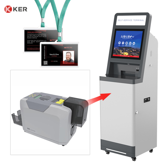 Seaory High Resolution 600dpi USB Interface SDK Supported Thermally Retransfer ID Card Printer Full-Color Photo ID Secure Stock
