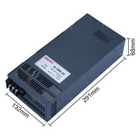 Alimentation à découpage MWISH S-1500-24 12V 24V 36V 48V, Driver LED 30A 40A 60A 120A, Transformateur Industriel Haute Puissance 1500W SMPS
