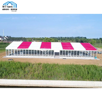 18x15m tente gonflable fête de mariage Transparent Camping bulle spectacle basket-ball stade location équipement tante cérémonie