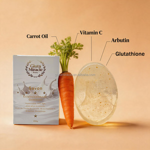 Jabón Exfoliante e Iluminador Antienvejecimiento, Reduce la Melanina, Elimina el Olor Corporal, Vitamina C, Colágeno, Glutatión, Marca Privada - Product Image 5