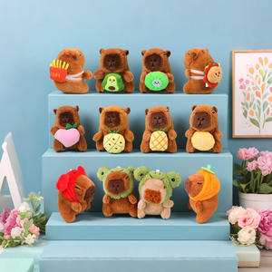 Sac à bandoulière pour étudiant en peluche Kawaii de 13,5 cm, série complète, avec breloque, jouet en peluche doux et mignon, personnages de dessins animés, logo personnalisé, vente en gros - Product Image 6