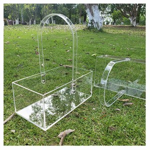 Simple acrylic portable flower basket high-end portable candy gift box