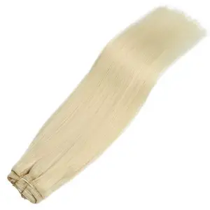 Wholesale 24 28 30 Inch Blonde Double Weft 7 Pcs 16 Clip In Hair Extensions human hair clip ins