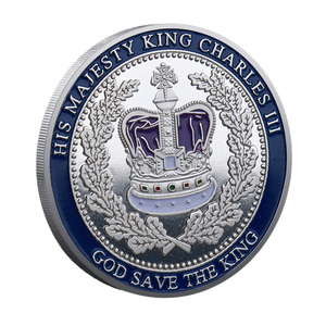 Moneda Conmemorativa de la Coronación Real, Moneda de Metal con Temática del Rey Carlos III, Recuerdo, Decoración, Colección - Product Image 6