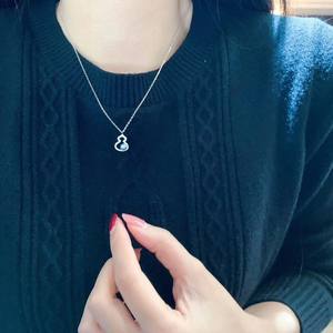 ออโรร่า บลู อะโกย่าเพิร์ลจี้รูปหัวใจ 6 มม. 925 โซ่เงินสร้อยคอผู้หญิงเครื่องประดับ - Product Image 4