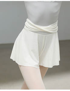 2025 <span class=keywords><strong>Short</strong></span> de Ballet pour femmes taille haute Double couche Yoga jupe pantalon court filles Skate gymnastique doux maille vêtements de <span class=keywords><strong>danse</strong></span> - Product Image 1