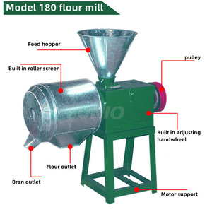 Machine d'écrasement de <span class=keywords><strong>farine</strong></span> de grain à grande vitesse broyeur de riz/maïs/céréales/moulin à <span class=keywords><strong>farine</strong></span>/machine de concassage pour le commerce - Product Image 2