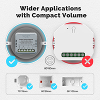 Módulo de Interruptor Inteligente Zigbee Tuya LangYeao 16A, 1 Canal, 2 Vías, Monitoreo de Energía, Compatible con Alexa y Google Home, Tamaño Mini