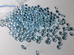 Vendita Diretta dalla Fabbrica, <span class=keywords><strong>Topazio</strong></span> <span class=keywords><strong>Azzurro</strong></span> Naturale di Alta Qualità, Taglio Rotondo 4mm, <span class=keywords><strong>Pietra</strong></span> Sciolta per Creazione di Gioielli - Product Image 5