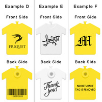 Étiquettes de vêtements personnalisées avec logo de marque, étiquettes de sécurité en plastique, étiquettes de vêtements, étiquettes de t-shirt