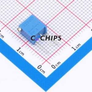 Resistencia Ajustable/Potenciómetro 3266X-502, Componente de Orificio Pasante (THT)-3P, Resistencia de 6.8x4.7mm, 5kOhm, 10%, 500mW, 250ppm ℃ - Product Image 1