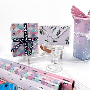 กระดาษห่อของขวัญวันเกิด80กรัม43*300ซม. กระดาษห่อมันลายการ์ตูนสำหรับวันวาเลนไทน์2024 - Product Image 5