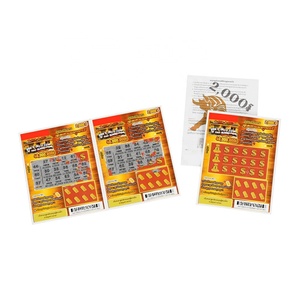 Lottery Ticket Game Tickets <b>Scratch</b> Lottery Paper Cards Customization <b>Scratch</b> Off Lottery Tickets - Product Image 4