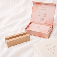 Cartes en papier personnalisées avec des affirmations positives pour femmes, pour la prise en charge de soi, la motivation, l'inspiration et la méditation