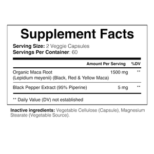 <span class=keywords><strong>Maca</strong></span> Cápsulas para Homens Mulheres Suplemento Vegan Orgânico Vermelho Preto Amarelo <span class=keywords><strong>Maca</strong></span> Raiz Plus Cápsulas - Product Image 2