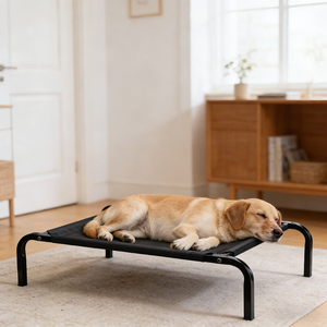 Breathable Elevated <b>Dog</b> <b>Bed</b>, for Large <b>Dogs</b> - <b>Heavy</b> <b>Duty</b> Metal Frame, Waterproof Cooling Design for Kennel/ - Product Image 1