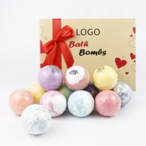 Benutzer definierte Hot Sales 12 Stück Bubble Fizzy Bade bombe Set zum Verkauf